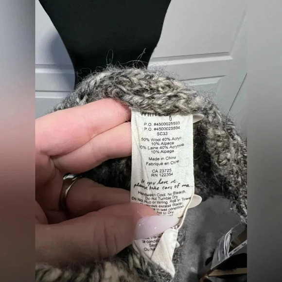 Wilfred | Chunky Knit Wool/Acrylic/Alpaca Button Up Caridigan | Size S - Picture 8 of 8